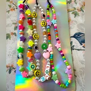 Acellories Set of 3 Phone Charm Straps New in Package